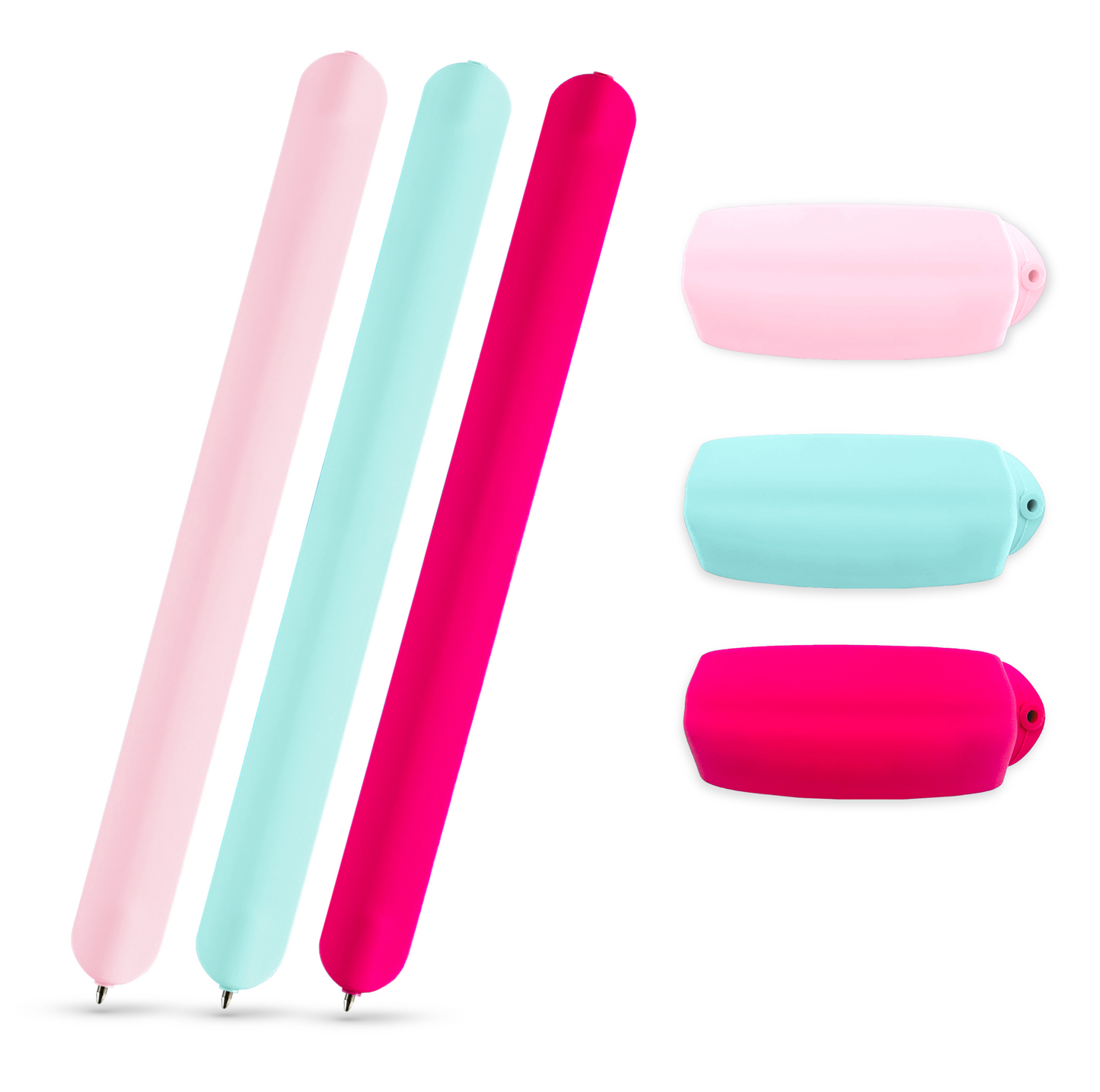 Rosewater Pink, Salt Air Blue, Bright Pink 3-Pack